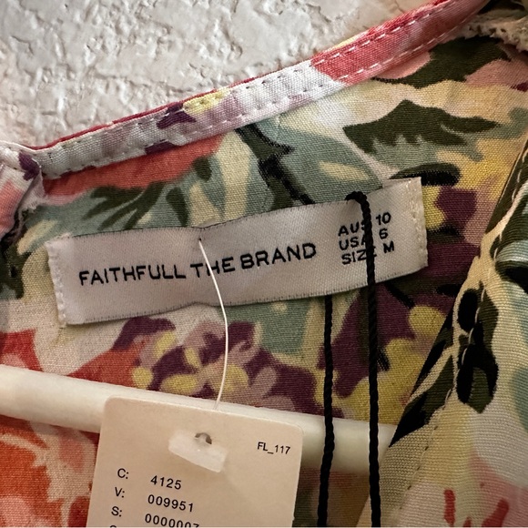 ANTHROPOLOGIE x FAITHFULL THE BRAND US 6/M Romper Ana Playsuit Floral - Picture 4 of 5